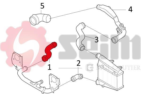 Durite de turbocompresseur (Durite de turbo) SEIM 981053