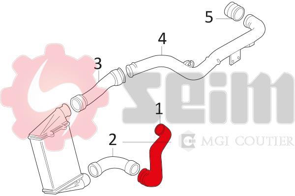 Durite de turbocompresseur (Durite de turbo) SEIM 981054