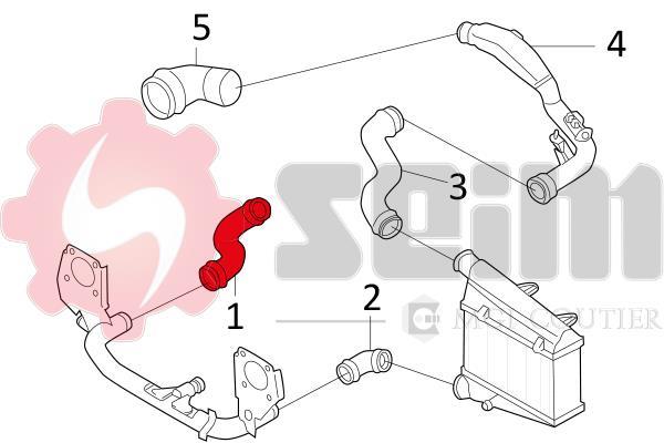 Durite de turbocompresseur (Durite de turbo) SEIM 981054