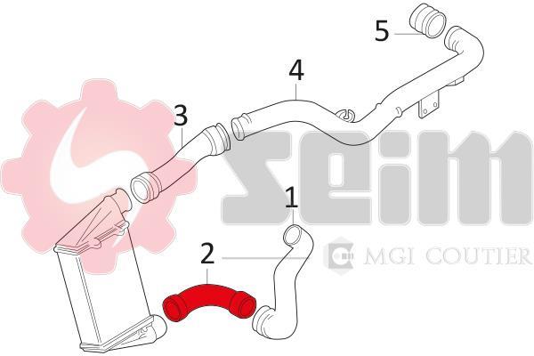 Durite de turbocompresseur (Durite de turbo) SEIM 981055
