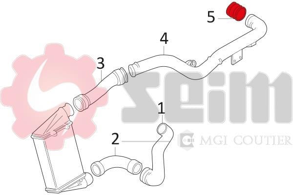 Durite de turbocompresseur (Durite de turbo) SEIM 981057