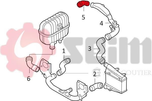 Durite de turbocompresseur (Durite de turbo) SEIM 981057