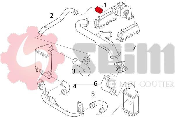 Mangueira do turbocompressor SEIM ref. 981059