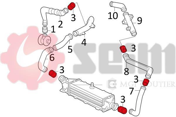 Mangueira do turbocompressor SEIM ref. 981059