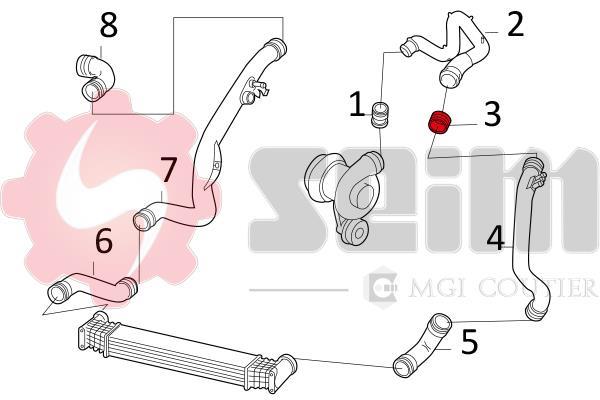 Mangueira do turbocompressor SEIM ref. 981059