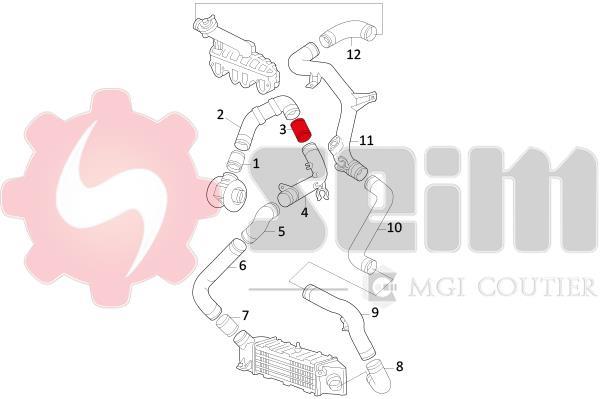 Mangueira do turbocompressor SEIM ref. 981059