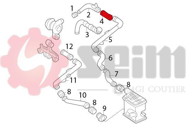 Mangueira do turbocompressor SEIM ref. 981059