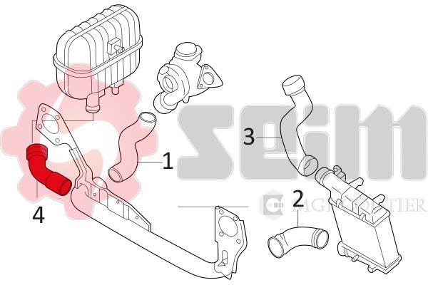 Durite de turbocompresseur (Durite de turbo) SEIM 981061