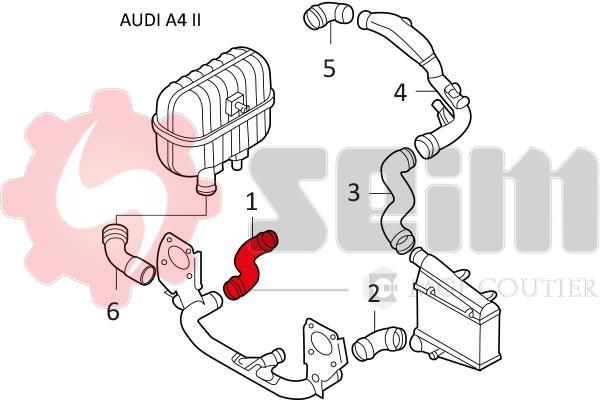 Durite de turbocompresseur (Durite de turbo) SEIM 981064