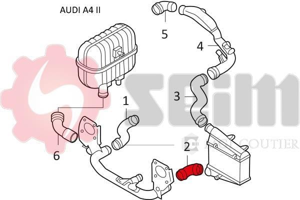 Durite de turbocompresseur (Durite de turbo) SEIM 981066