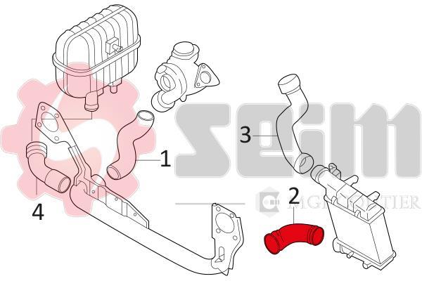 Durite de turbocompresseur (Durite de turbo) SEIM ref. 981067