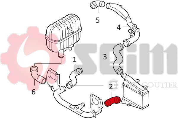 Durite de turbocompresseur (Durite de turbo) SEIM ref. 981067