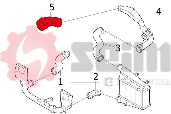 Durite de turbocompresseur (Durite de turbo) SEIM 981071