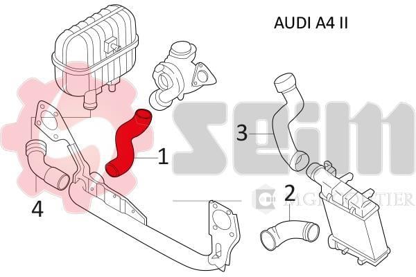 Durite de turbocompresseur (Durite de turbo) SEIM 981073