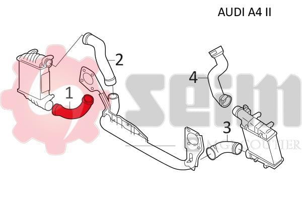 Durite de turbocompresseur (Durite de turbo) SEIM 981075