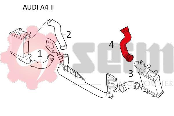 Durite de turbocompresseur (Durite de turbo) SEIM 981077