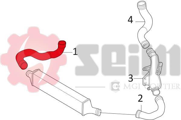 Durite de turbocompresseur (Durite de turbo) SEIM 981079