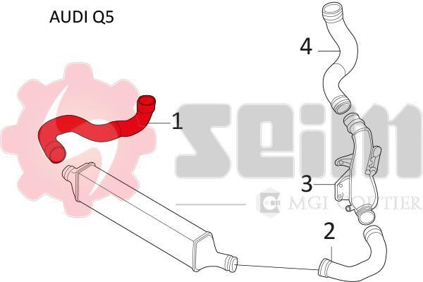 Durite de turbocompresseur (Durite de turbo) SEIM 981086