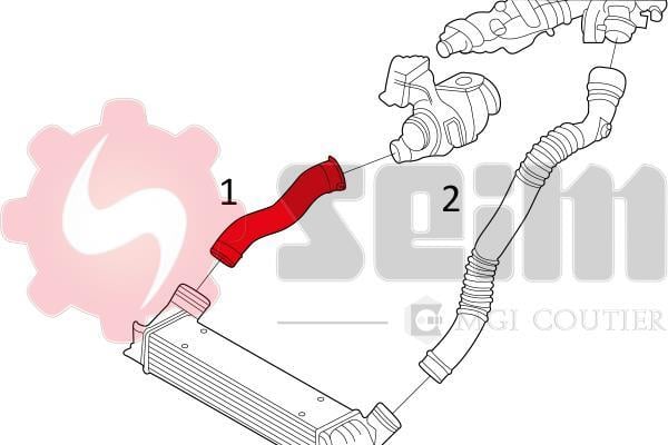 Durite de turbocompresseur (Durite de turbo) SEIM 981088