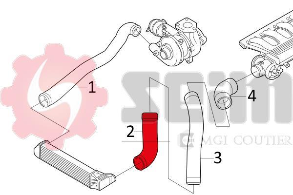 Mangueira do turbocompressor SEIM 981089