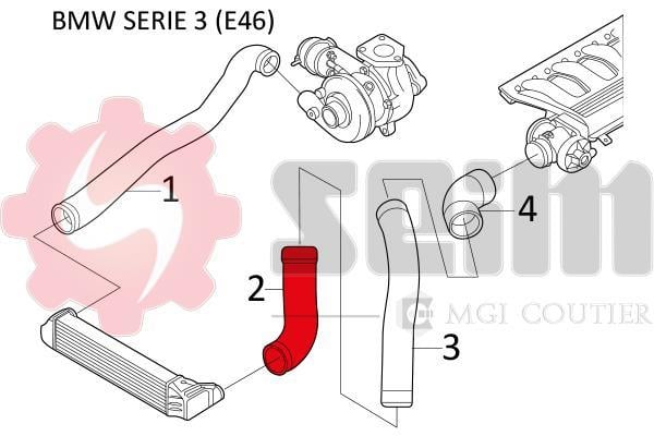Durite de turbocompresseur (Durite de turbo) SEIM 981090