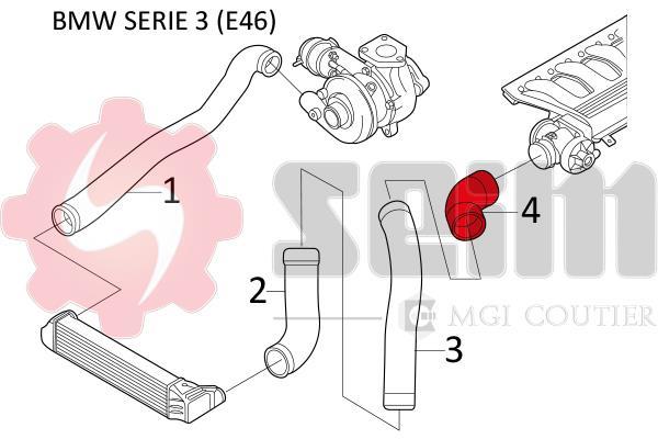 Durite de turbocompresseur (Durite de turbo) SEIM 981091
