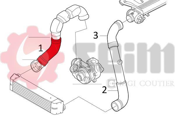 Durite de turbocompresseur (Durite de turbo) SEIM 981092