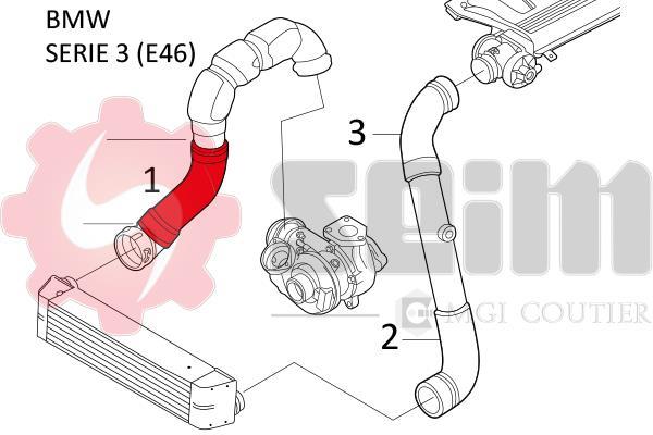 Durite de turbocompresseur (Durite de turbo) SEIM 981093