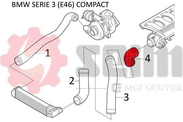 Durite de turbocompresseur (Durite de turbo) SEIM 981095
