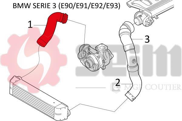Durite de turbocompresseur (Durite de turbo) SEIM 981096