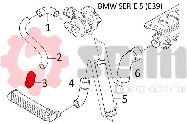 Durite de turbocompresseur (Durite de turbo) SEIM 981100