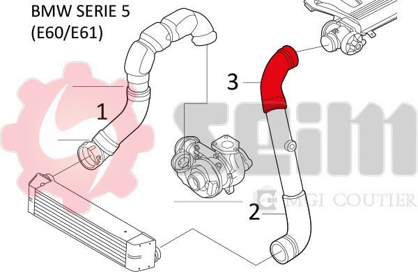 Durite de turbocompresseur (Durite de turbo) SEIM 981108