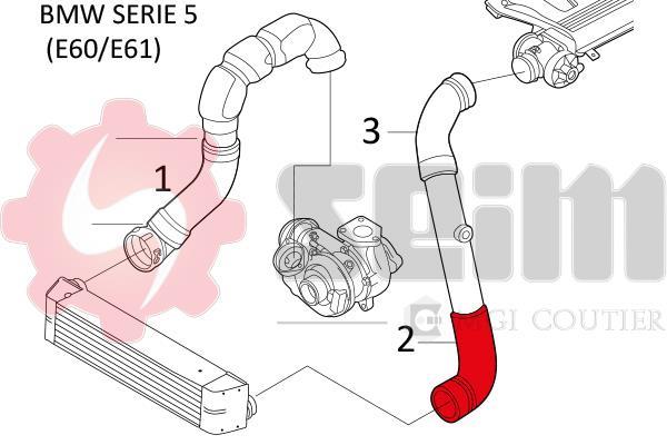 Durite de turbocompresseur (Durite de turbo) SEIM 981110