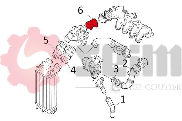 Durite de turbocompresseur (Durite de turbo) SEIM ref. 981115