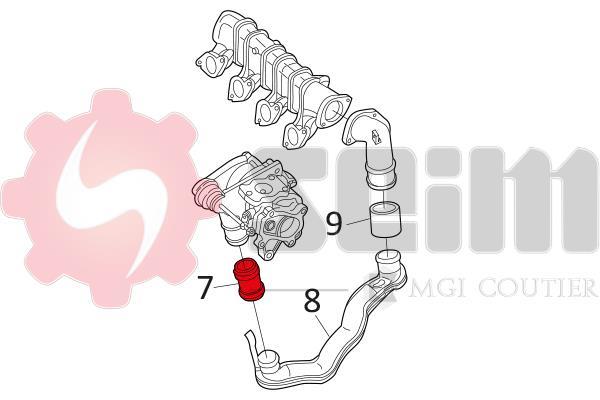 Durite de turbocompresseur (Durite de turbo) SEIM 981117