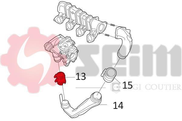 Durite de turbocompresseur (Durite de turbo) SEIM 981117