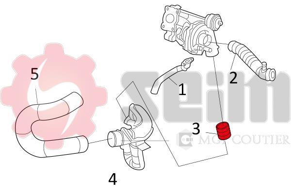 Durite de turbocompresseur (Durite de turbo) SEIM 981117