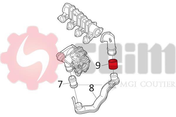 Mangueira do turbocompressor SEIM ref. 981118