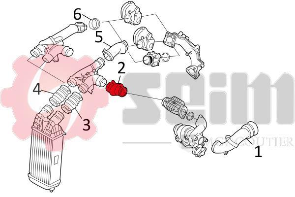 Durite de turbocompresseur (Durite de turbo) SEIM ref. 981121