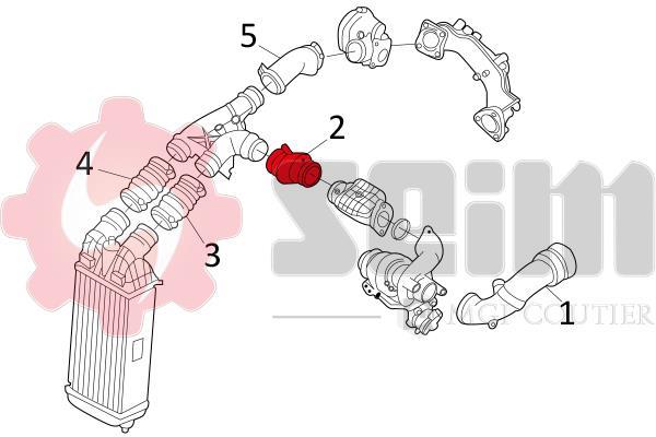 Durite de turbocompresseur (Durite de turbo) SEIM ref. 981121