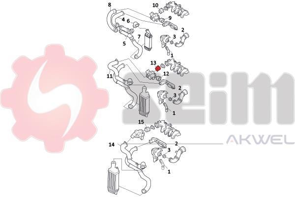 Durite de turbocompresseur (Durite de turbo) SEIM ref. 981122