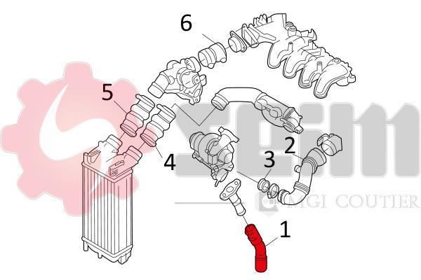 Durite de turbocompresseur (Durite de turbo) SEIM 981124