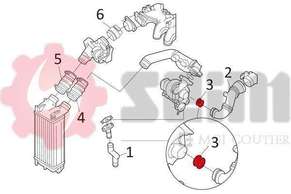 Mangueira do turbocompressor SEIM ref. 981125