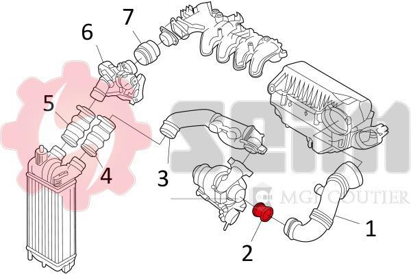 Mangueira do turbocompressor SEIM ref. 981125