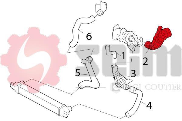 Durite de turbocompresseur (Durite de turbo) SEIM ref. 981128