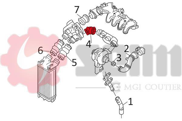 Durite de turbocompresseur (Durite de turbo) SEIM 981130