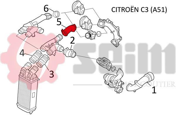 Mangueira do turbocompressor SEIM 981135