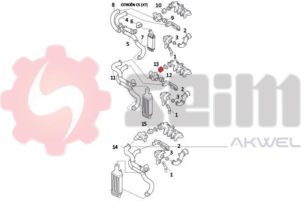 Durite de turbocompresseur (Durite de turbo) SEIM 981136