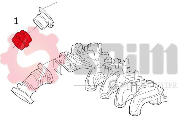 Durite de turbocompresseur (Durite de turbo) SEIM 981136