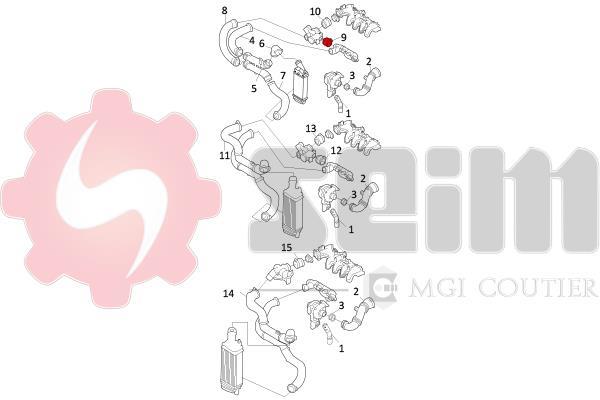 Durite de turbocompresseur (Durite de turbo) SEIM 981137